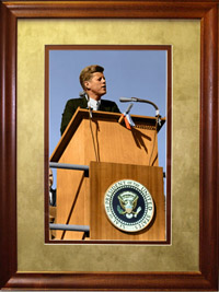 JFK Photo at podium